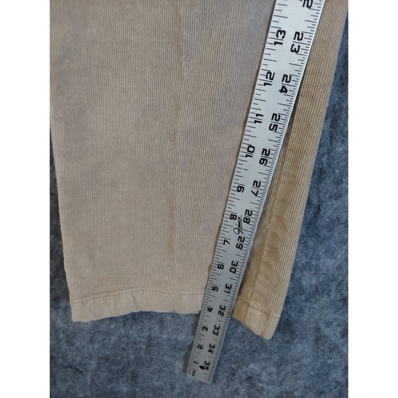 Cremieux Pants Mens 36x32 Beige Madison Corduroys Comfort Stretch Flat Front - Picture 7 of 11